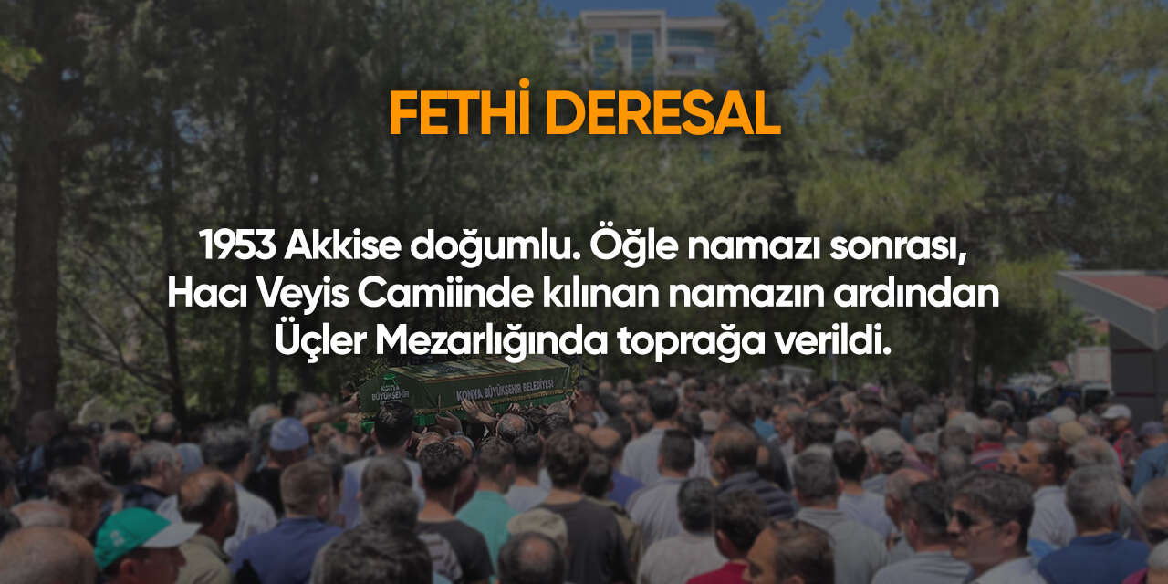 Konya'da bugün vefat edenler | 22 Ocak 2026 7